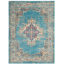 Tapis oriental bleu clair / ivoire Abbate-1355202567