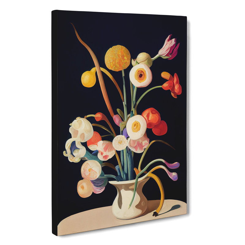 Flowers In The Vase No.1 - Wrapped Canvas Print, 50cm H x 35cm W x 3cm D