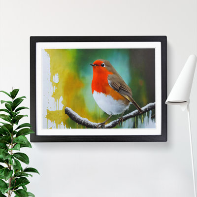 Epic Robin Bird - Framed Print