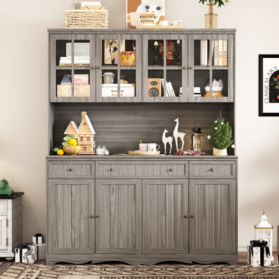 8-Door 3-Drawer Storage Cabinet With Classic Design