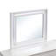 Miroir blanc perle