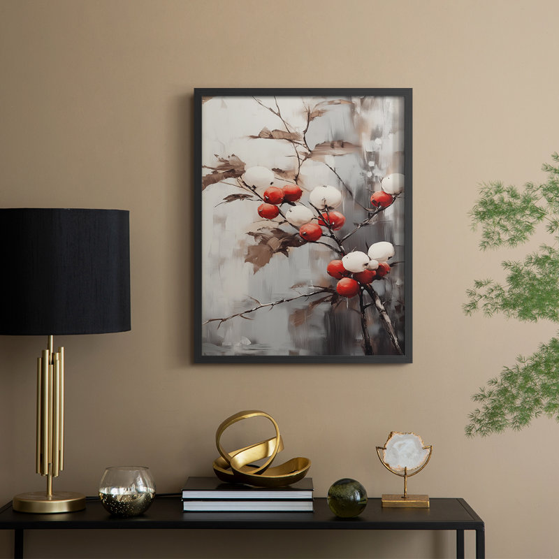 Art des Fêtes de Noël - Série 2 - CDXIV, reproduction encadrée - bois massif, H 21 po x l 17 po, Noir, noir, noir, noir