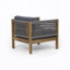 Fauteuil club de patio avec coussin