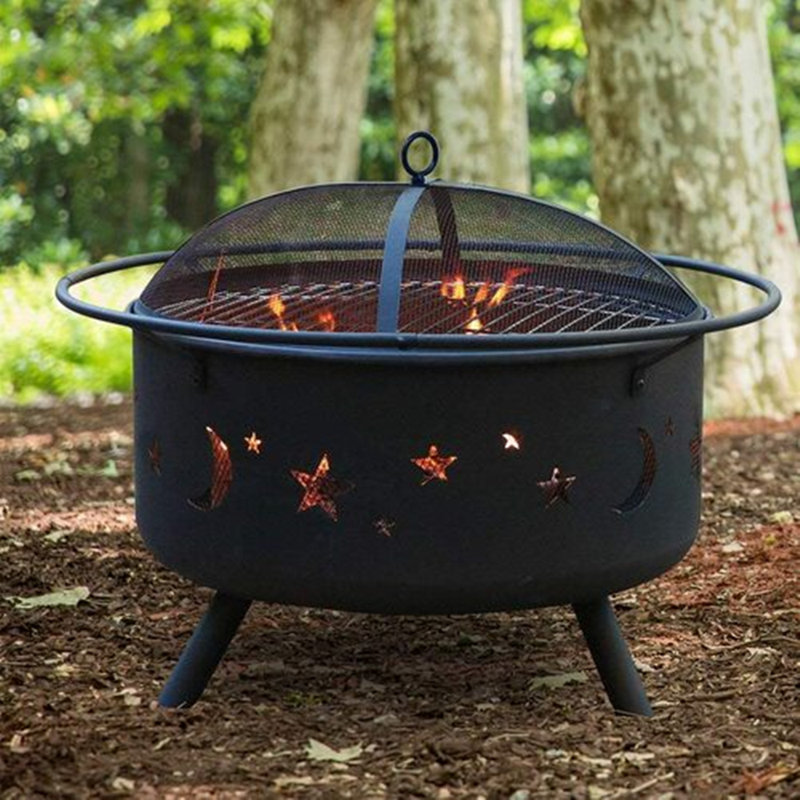 Foyer d'extérieur au feu de bois portatif pour l'extérieur