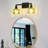 2-Light Black Vanity Light Wall Light Over Mirror With Green Tulip Glass Shade-623034591-623034585-623755093