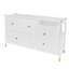 Mercer41 5 Drawer Luxury Dresser in White-652161443