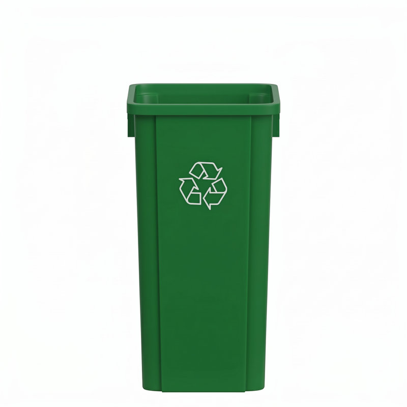 Bac de recyclage en plastique 23 gallons, Vert