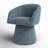 Kyo 24.4" W Chenille Swivel Barrel Chair-104828469