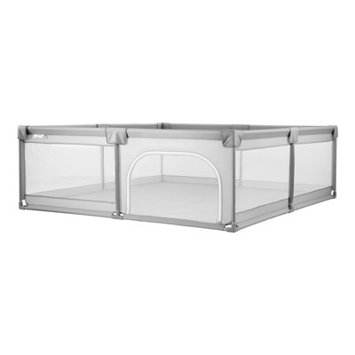 Parc pour bébé, grand parc pour tout-petits de 78,7 po x 58,7 po, cour intérieure / extérieure pour bébé avec 50 balles océaniques, porte à fermeture à glissière et filet respirant, centre de sécurité sans espace pour les tout-petits