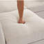 86,6 po Canapé modulaire Canapé modulaire Canapé-lit avec canapé en forme de L avec un repose-pieds mobile et deux ports USB pour le salon (ancien SKU: N719S001680A), beige-751920008