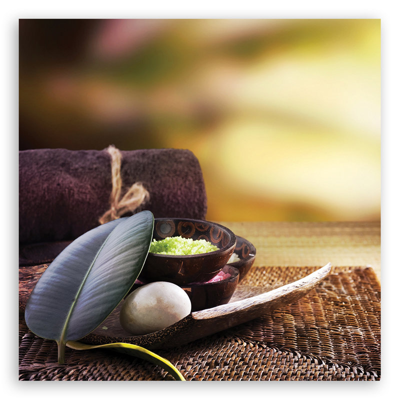 Zen Spa Plants - No Frame Print on Canvas, 40cm H x 40cm W