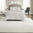 Off-white Cotton Bedding Set, Damask Comforter For Home