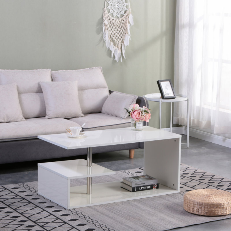 Hasifa Coffee Table With RGB LED Various Colour Lighting, Living Room Coffee Table