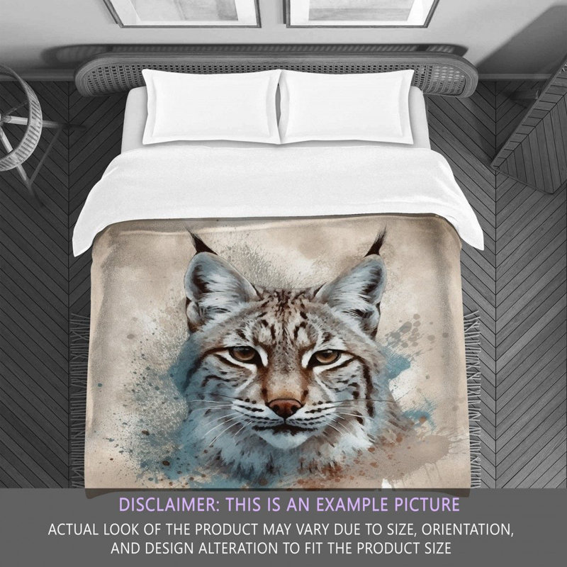 Wildlife Bobcat Bedding, Queen Comforter