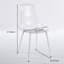 Ensemble de salle à manger 1 + 4,5 pièces, table de salle à manger à pieds en métal Mid-Century pour 4-6 personnes avec plateau en panneau de fibres à densité moyenne, table de salle à manger à piédestal, table basse de loisir, ensemble blanc