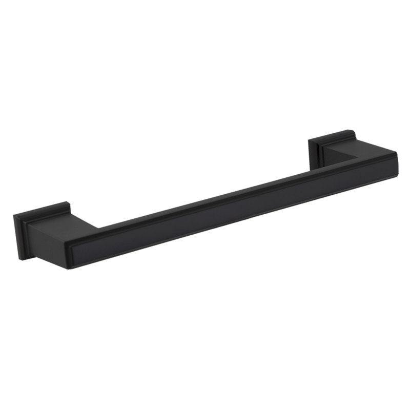 Matte Black Steel 5-Inch Bar Pulls with Mounting Hardware, Set of 10