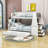 Falu Kids Twin Over Full Bunk Bed with Trundle with Drawers-2099967098