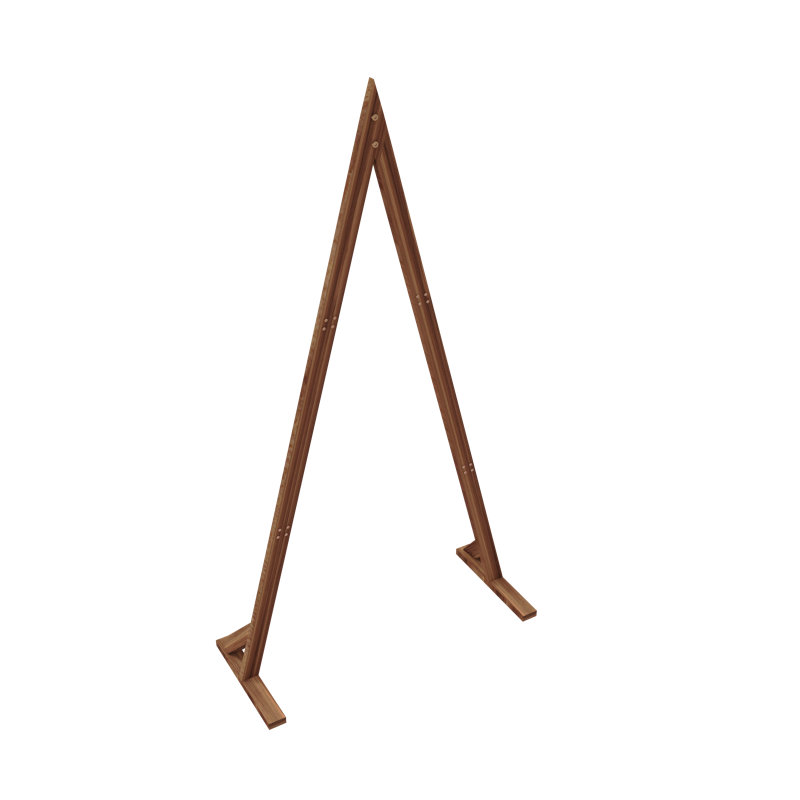 210cm W x 80cm D Solid Wood Arbour in Brown