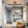 LED Ceiling Light 3 Flame Black Ring Design 3000k Warm White Beverli