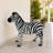 Black and White Zebra Garden Statue