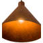 Luminaire suspendu 1 lumière à cône simple