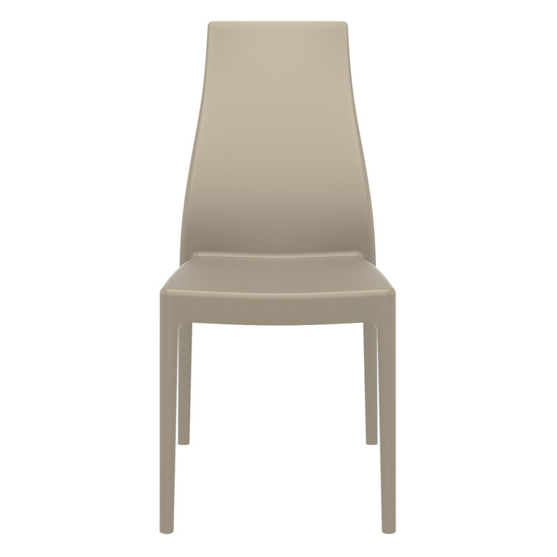 Chaise d'appoint empilable Mckenna, Taupe