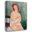 "Jeune femme dans une chemise," par Amedeo Modigliani, impression sur toile tendue avec châssis-1474573547