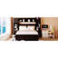 Lit double en bois avec armoire et tablette intégrées - Flair solide-1816225504