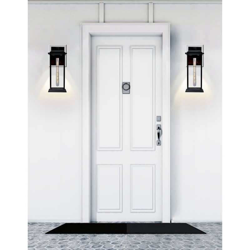 Kinder 16'' Tall Traditional Outdoor 1-Light Wall Lantern for Porch, Patio, and Garden, 16" H x 7" W x 8" D