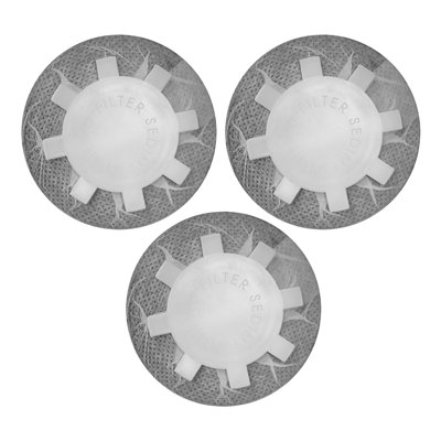 Ionpolis NSF-Certified Activated Carbon Fibre Head Filter Replacement Cartridge for Handheld Shower 3 PCS/Pack Removes Chlorine, Impurities and Fine Particles