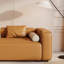 Chaise longue moderne en similicuir et bois de pin massif-133259398