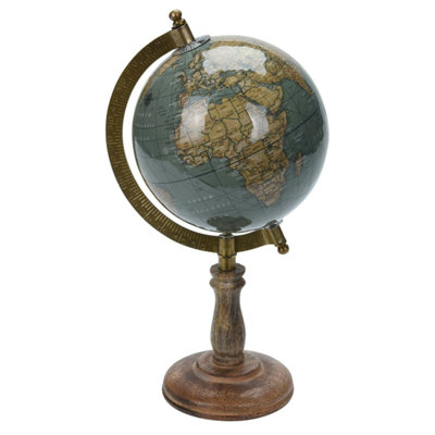 Wood Tabletop Globe