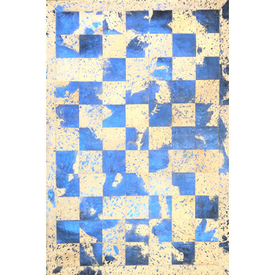 Mckinney Patchwork Cowhide 90cm X 150cm Area Rug