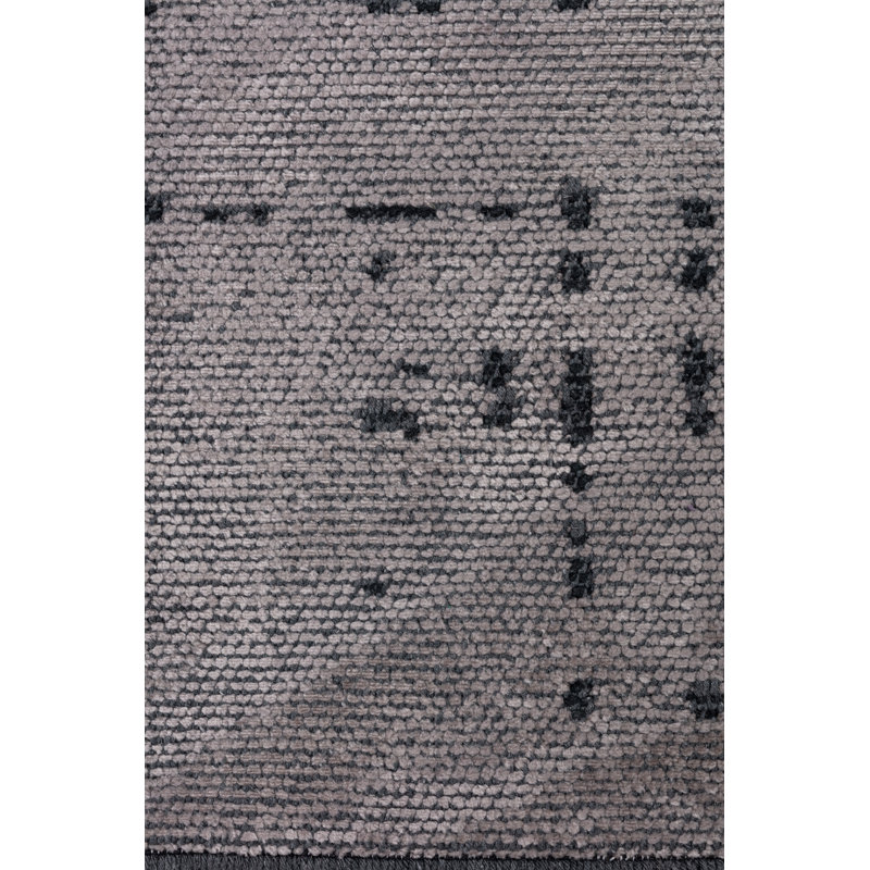 Rapture Gray/Black Abstract Luxury Area Rug, Rectangle 7'10" x 9'10"