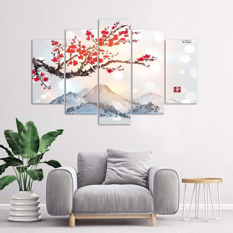 Japan Cherry Blossom - Wrapped Canvas Print, 70cm H x 100cm W