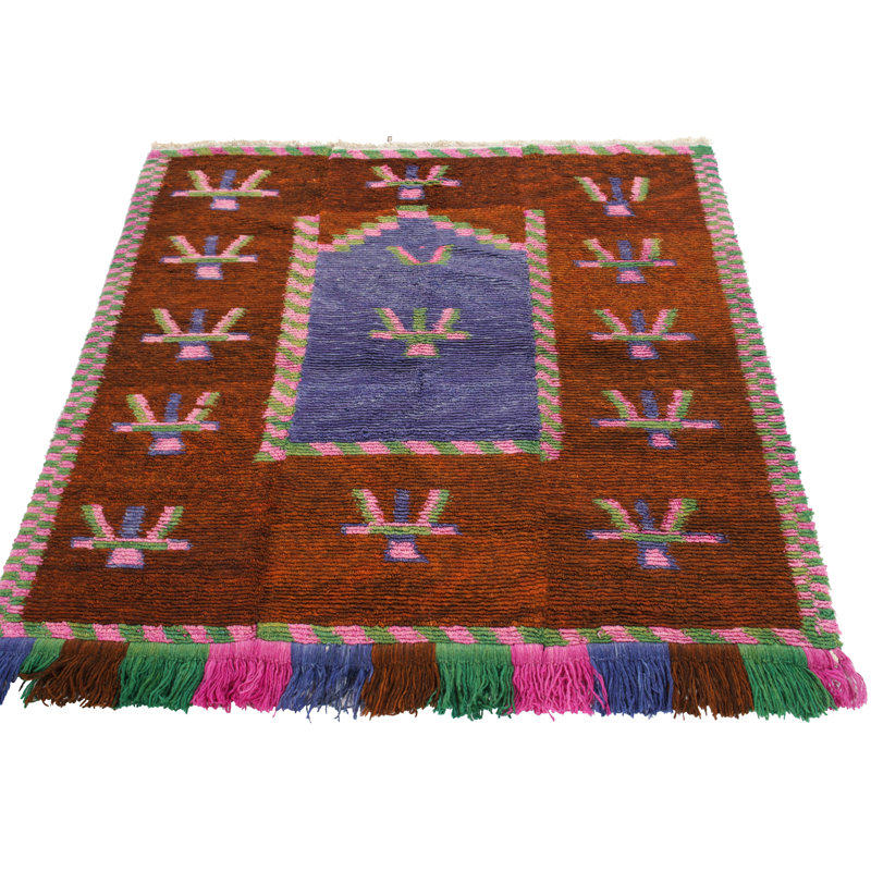 One-of-a-Kind 4' X 4'2" Hand Knotted Area Rug