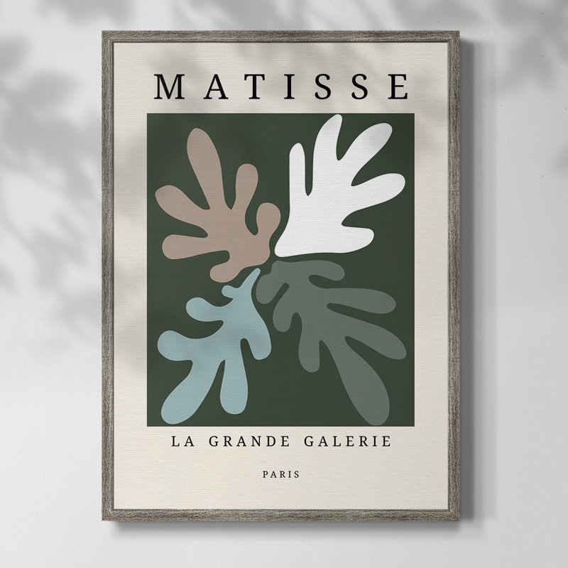 Matisse CECL XXXIV, reproduction d'art encadrée - bois massif, H 11 po x l 9 po