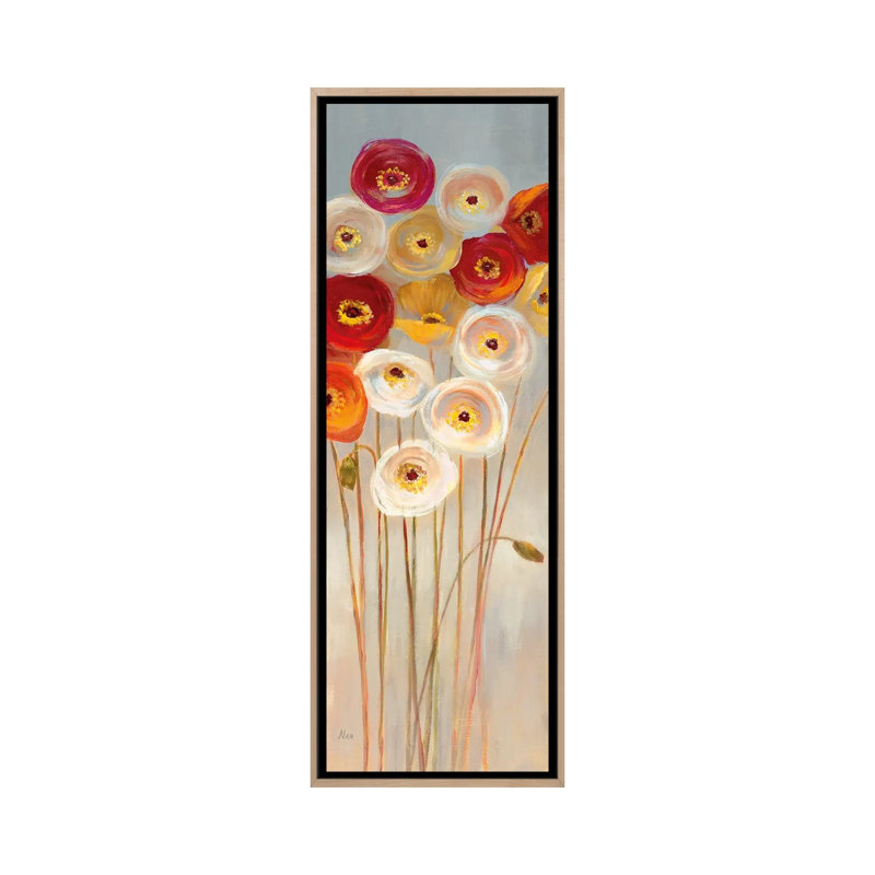 Follow The Sun II by Nan - Panoramic Print on Canvas, 91.44cm H x 30.48cm W x 3.81cm D, Oak Floater Framed