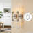 2-Light Bathroom Vanity Light Fixture With Clear Glass Shades, Brushed Nickel Wall Sconce For Over Mirror, Farmhouse Modern Design, Vertical Or Horizontal Mounting, E26 Base-1752821512-1752821517
