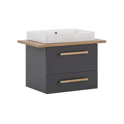Duo 60 cm Wall-Mounted Washbasin