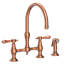 Chesterfield Kitchen Bridge Faucet with Side Spray-351712985