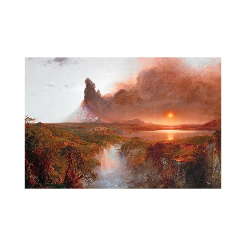 Cotopaxi, 1862 by Frederic Edwin Church - Painting on Canvas, Wrapped Canvas, 45.72cm H x 66.04cm W x 1.91cm D