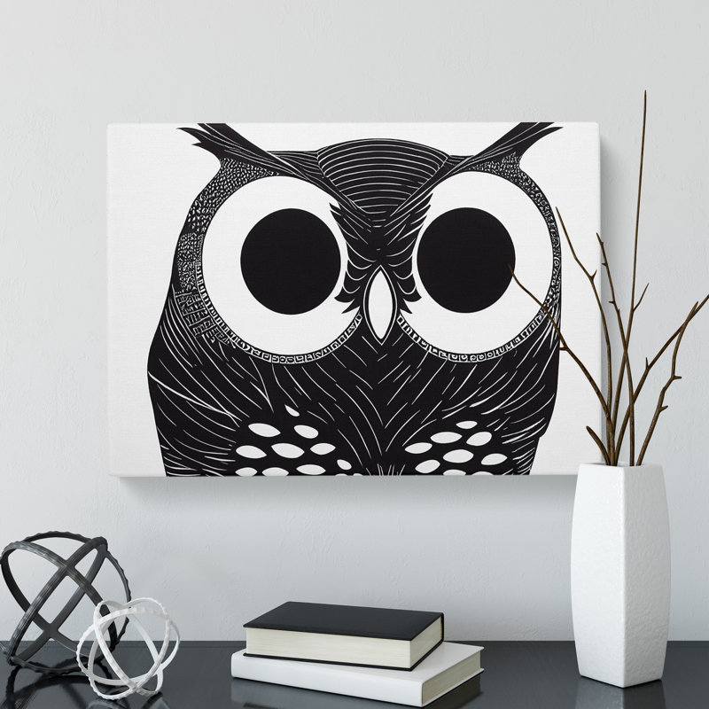 Unique Owl Art Vol.3 - Wrapped Canvas Print, 35cm H x 50cm W x 3cm D