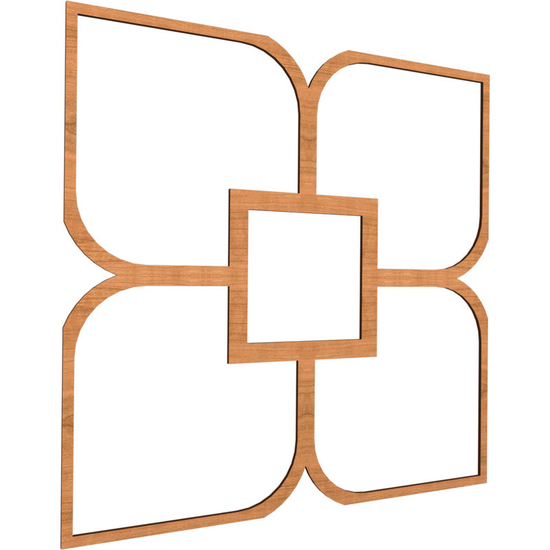 Charpente de plafond décorative Olivia, Cerisier, H 39 po x l 39 po x P 0,375 po
