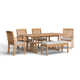 Summerton 84.5'' Rectangular 6 - Person Outdoor Dining Set with Cushions