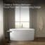 Sunstruck® 60" x 34" Freestanding Heated Bubble Massage Air Bath with Bask Heated Surface and Straight Shroud-40236925