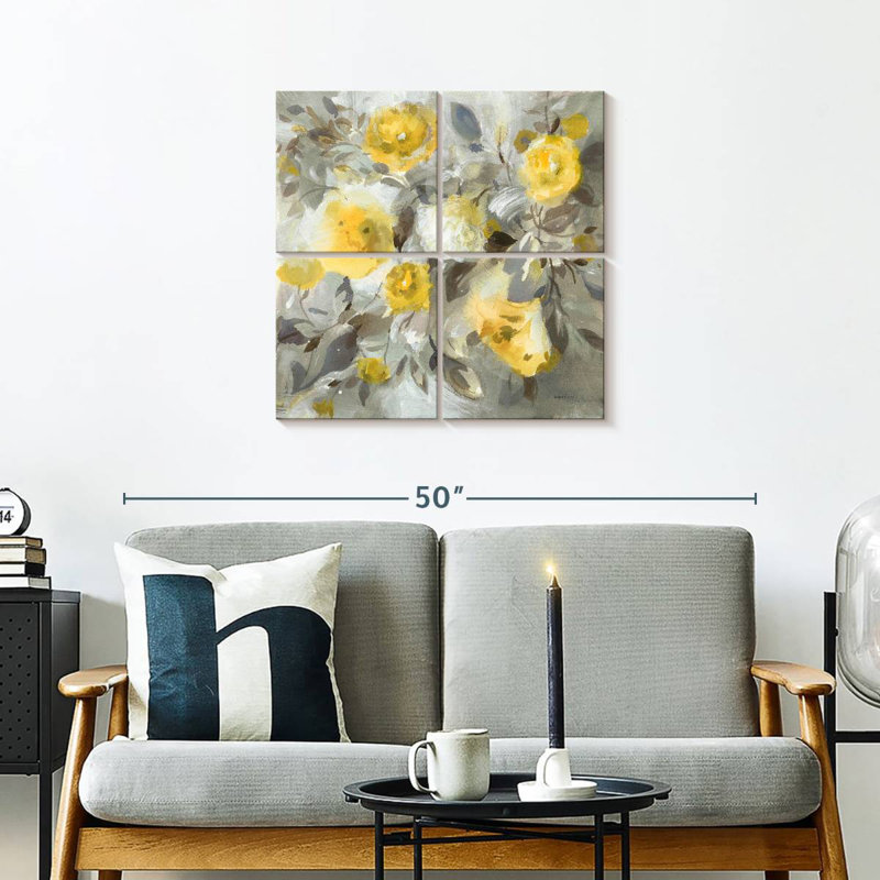 Avery Floral Uplift jaune gris