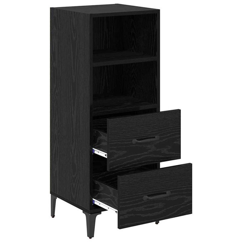 34.5cm Sideboard, Black Oak