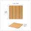 Ensemble de 35 tuiles de terrasse en plastique composite, résistantes aux intempéries, faciles à installer, idéales pour les espaces intérieurs et extérieurs, 12 x 12 /-114649975