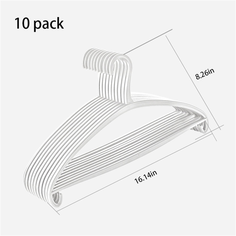 Cintre en plastique antidérapant Ofri pour robe \/ chandail \/ chandail, 10